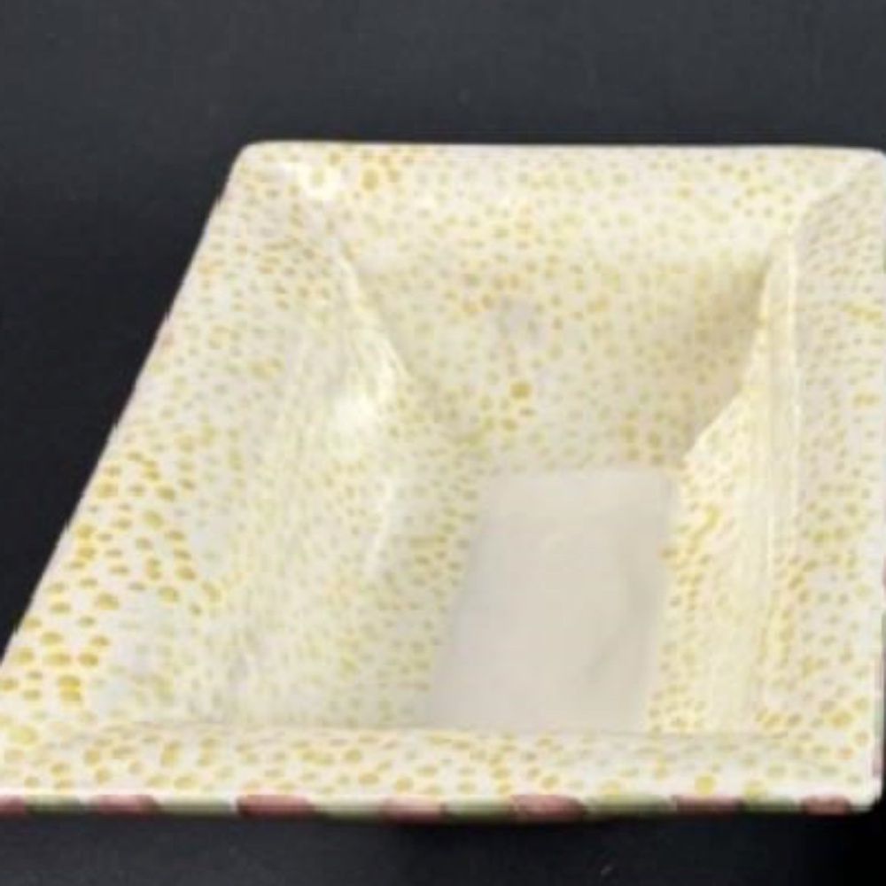 MacKenzie-Childs Serving Bowl Torquay Frank & Mustard 8" x 10" Retired
